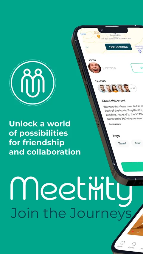 Captura de tela do app Meetility 1