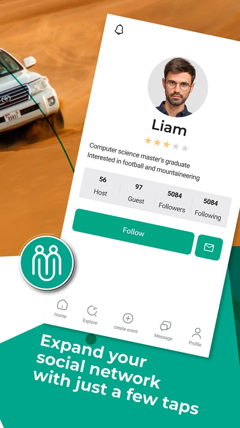 Captura de tela do app Meetility 6