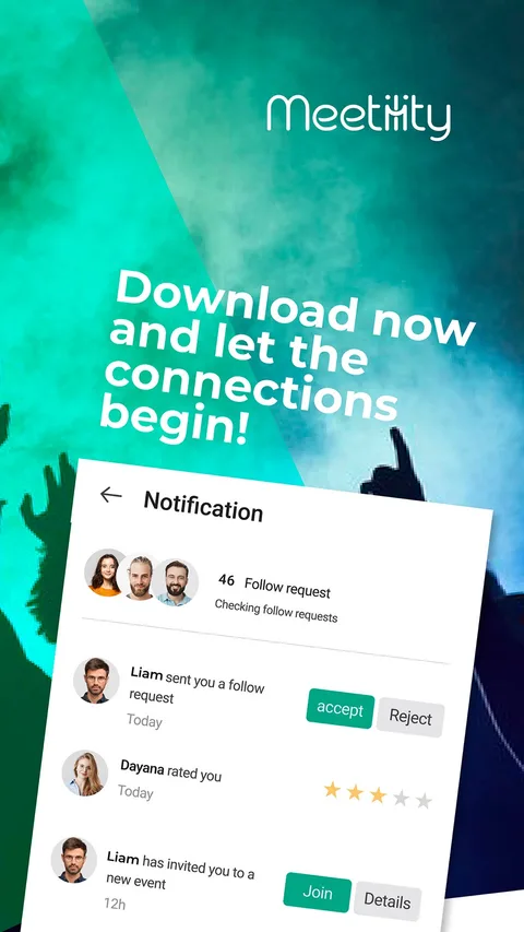 Captura de tela do app Meetility 9
